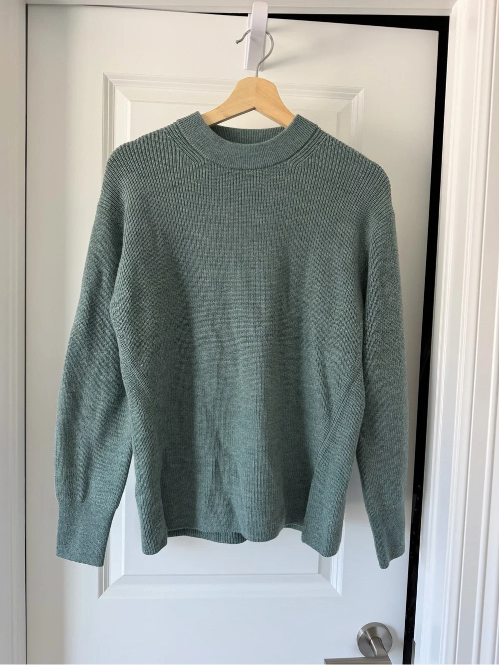 Lululemon Merino Wool Relaxed Teal Crewneck Women's Sweater